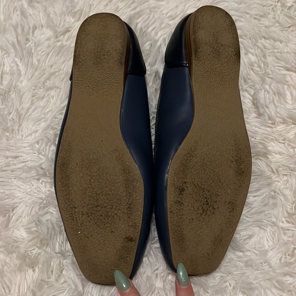 Harborsides blue slip on Libbie flats slides shoes - Picture 4 of 5